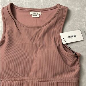 Jason Wu Blush Ribbed Tank Top